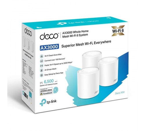 WiFi Mesh-система TP-Link Deco X50(3-pack) WiFi Mesh-система TP-Link Deco X50(3-pack)