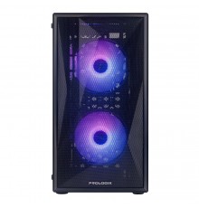 Корпус Prologix E102 Tempered Glass&Mesh Black