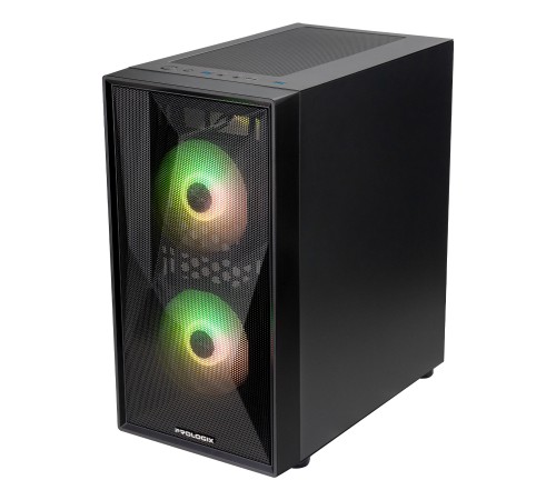 Корпус Prologix E102 Tempered Glass&Mesh Black