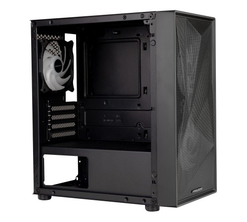 Корпус Prologix E102 Tempered Glass&Mesh Black