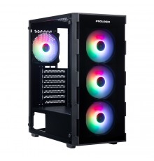 Корпус Prologix E114 Tempered Glass Black