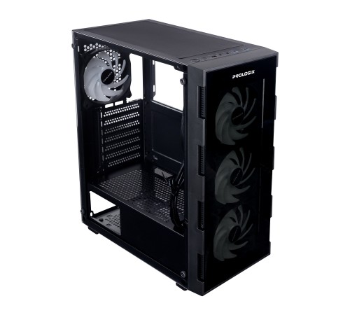 Корпус Prologix E114 Tempered Glass Black