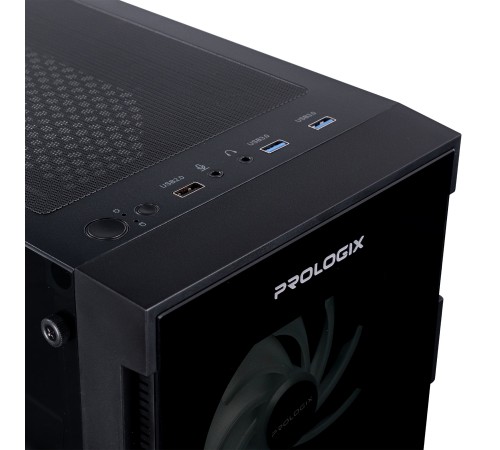 Корпус Prologix E114 Tempered Glass Black