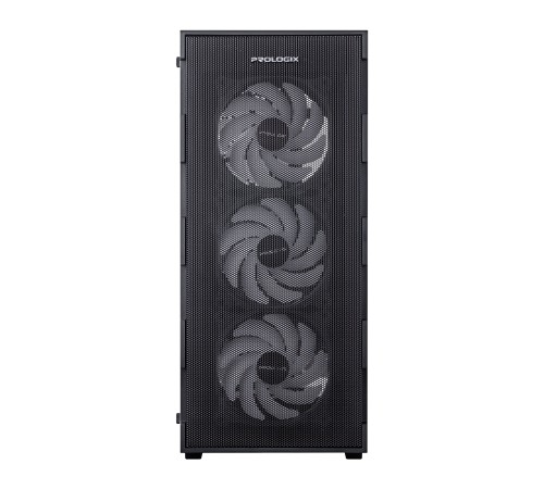 Корпус Prologix E115 Tempered Glass&Mesh Black