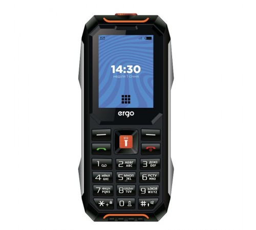 Мобiльний телефон Ergo E182 Dual Sim Black Orange