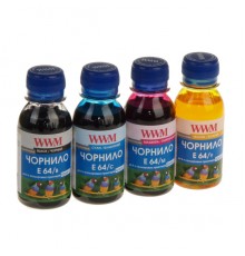 Комплект чорнил WWM EPSON L110/210/355 B/C/M/Y (E64SET4-2) 4*100г