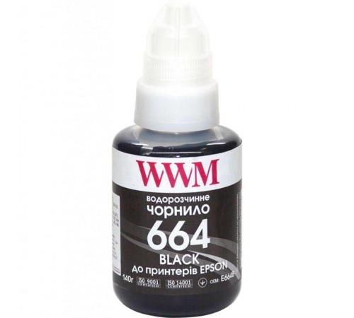 Чорнило WWM Epson L110/210/300 Black (E664B) 140г Чорнило WWM Epson L110/210/300 Black (E664B) 140г
