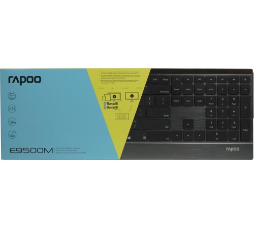 Клавіатура бездротова Rapoo E9500M Wireless Black