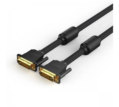 Кабель Vention DVI - DVI (M/M), 8 м, Black (EAEBK)