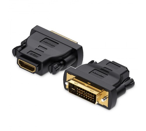Адаптер Vention HDMI - DVI V 1.4 (F/M), Black (ECDB0)