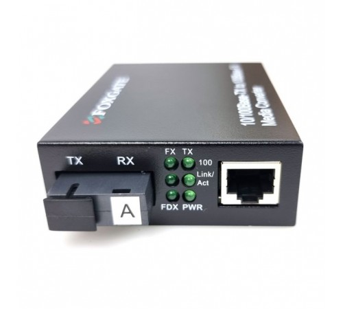 Медіаконвертер FoxGate EC-B-0,1-1SM-1310nm-20