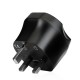 Адаптер Essager EU - UK (F/M) Black (ECTZH-YCC01-Z)