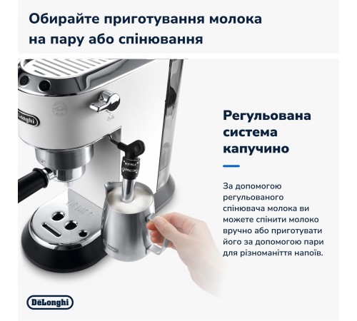 Кавоварка рожкова Delonghi EC 685.W Dedica