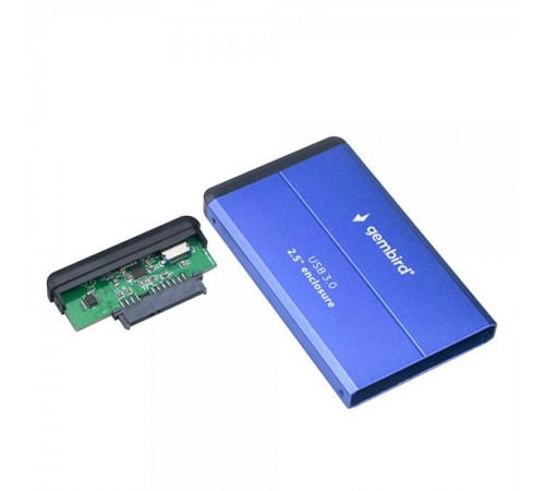 Зовнішня кишеня Gembird для підключення SATA HDD 2.5", USB 3.0, Blue (EE2-U3S-2-B)