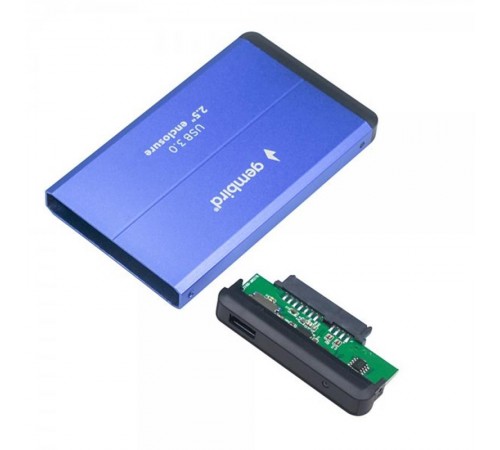 Зовнішня кишеня Gembird для підключення SATA HDD 2.5", USB 3.0, Blue (EE2-U3S-2-B)