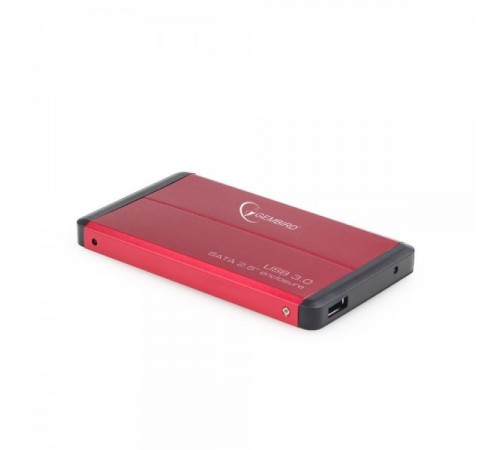 Зовнішня кишеня Gembird для підключення SATA HDD 2.5", USB 3.0, Red (EE2-U3S-2-R)