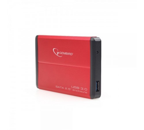 Зовнішня кишеня Gembird для підключення SATA HDD 2.5", USB 3.0, Red (EE2-U3S-2-R)