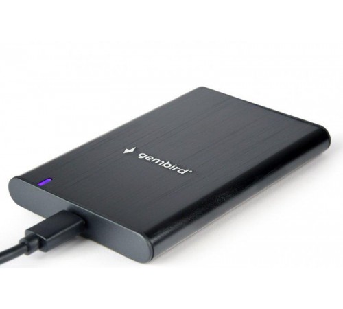 Зовнішня кишеня Gembird SATA HDD 2.5", USB 3.1, алюміній, Black (EE2-U3S-6)