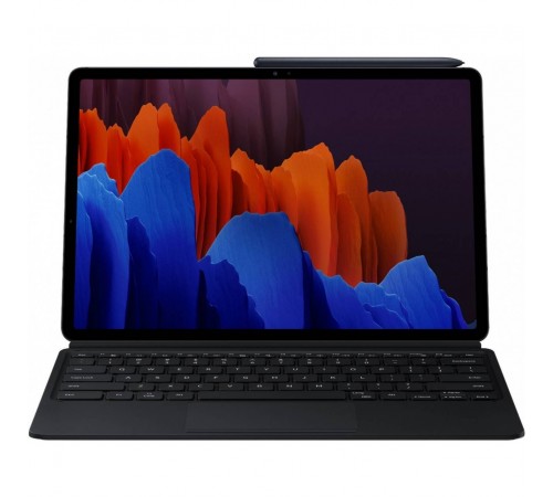 Чохол-клавіатура Samsung Book Cover Keyboard для Samsung Galaxy Tab S7+ 12.4 SM-T970/SM-T795/SM-T976 / Galaxy Tab S8+ 12.4 SM-X800/SM-X806 Black (EF-DT970BBRGRU)