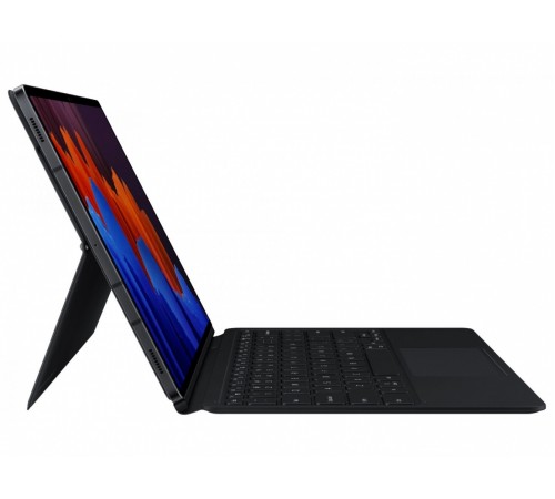 Чохол-клавіатура Samsung Book Cover Keyboard для Samsung Galaxy Tab S7+ 12.4 SM-T970/SM-T795/SM-T976 / Galaxy Tab S8+ 12.4 SM-X800/SM-X806 Black (EF-DT970BBRGRU)