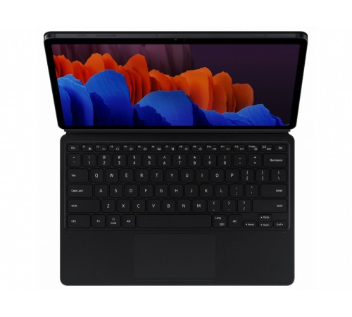 Чохол-клавіатура Samsung Book Cover Keyboard для Samsung Galaxy Tab S7+ 12.4 SM-T970/SM-T795/SM-T976 / Galaxy Tab S8+ 12.4 SM-X800/SM-X806 Black (EF-DT970BBRGRU)