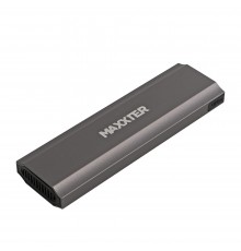 Зовнішня кишеня Maxxter M.2 NVMe PCIe, USB 3.1 Type-C Gen2, Metal, Black (EHDE-2280S-02)
