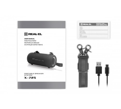 Акустична система REAL-EL X-725 Black
