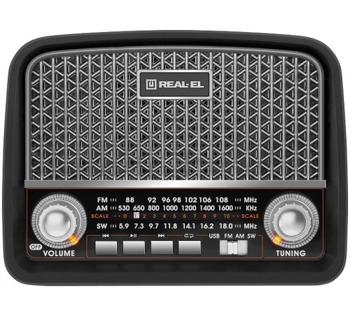 Радіоприймач REAL-EL X-520 Black
