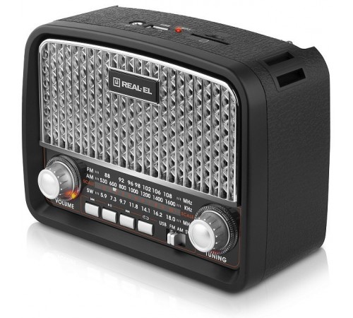 Радіоприймач REAL-EL X-520 Black