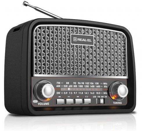 Радіоприймач REAL-EL X-520 Black