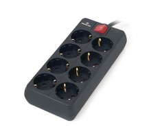 Фільтр живлення REAL-EL RS-8 Protect 1.8 м Black