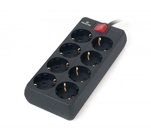 Фільтр живлення REAL-EL RS-8 Protect 1.8 м Black