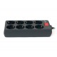Фільтр живлення REAL-EL RS-8 Protect 1.8 м Black