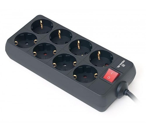 Фільтр живлення REAL-EL RS-8 Protect 1.8 м Black