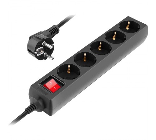 Фільтр живлення REAL-EL RS-Protect M 1.8м Black (EL122300026) Фільтр живлення REAL-EL RS-Protect M 1.8м Black (EL122300026)