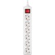 Фільтр живлення REAL-EL RS-6 Protect M 1.8м White (EL122300031)