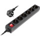 Фільтр живлення REAL-EL RS-6 Protect M 1.8м Black (EL122300032)