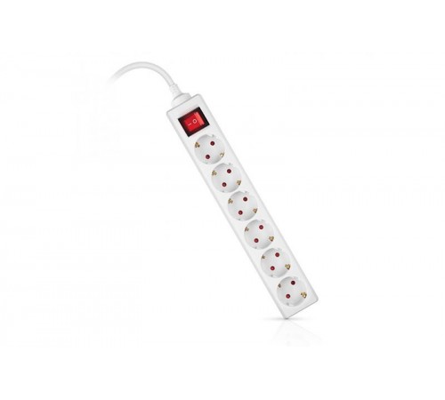 Фільтр живлення REAL-EL RS-6 Protect M 3м White (EL122300033) Фільтр живлення REAL-EL RS-6 Protect M 3м White (EL122300033)