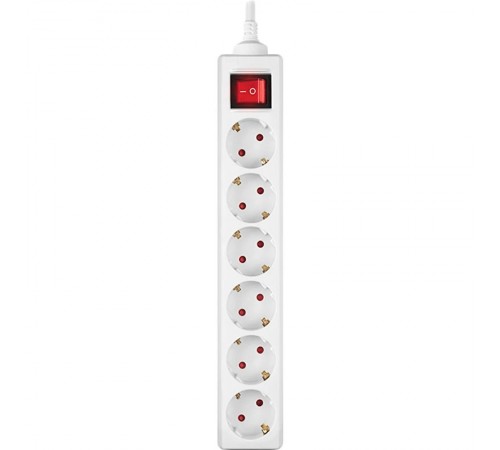 Фільтр живлення REAL-EL RS-6 Protect M 3м White (EL122300033) Фільтр живлення REAL-EL RS-6 Protect M 3м White (EL122300033)
