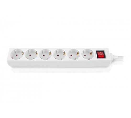 Фільтр живлення REAL-EL RS-6 Protect M 5м White (EL122300035) Фільтр живлення REAL-EL RS-6 Protect M 5м White (EL122300035)