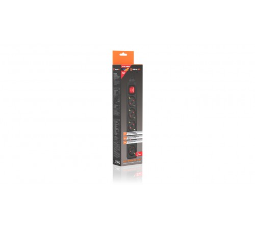 Фільтр живлення REAL-EL RS-Protect M 10м Black Фільтр живлення REAL-EL RS-Protect M 10м Black