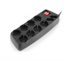 Фільтр живлення REAL-EL RS-10 Protect 3 м Black