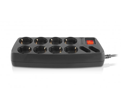 Фільтр живлення REAL-EL RS-10 Protect 3 м Black