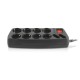 Фільтр живлення REAL-EL RS-10 Protect 3 м Black