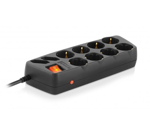 Фільтр живлення REAL-EL RS-10 Protect 3 м Black