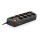 Фільтр живлення REAL-EL RS-10 Protect 3 м Black