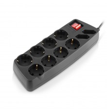 Фільтр живлення REAL-EL RS-10 Protect 5 м Black