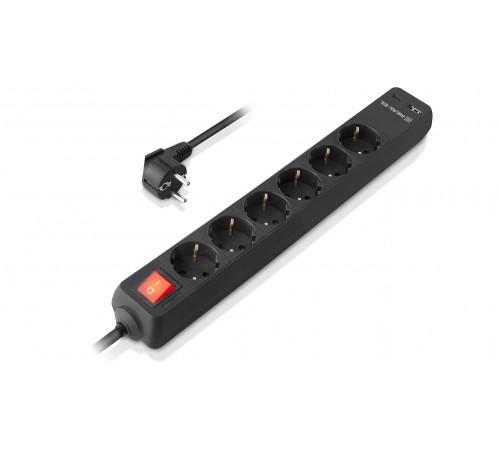 Фільтр живлення REAL-EL RS-Protect 605 3м Black (EL122300041) Фільтр живлення REAL-EL RS-Protect 605 3м Black (EL122300041)