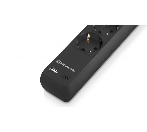 Фільтр живлення REAL-EL RS-Protect 605 3м Black (EL122300041) Фільтр живлення REAL-EL RS-Protect 605 3м Black (EL122300041)