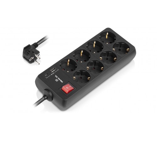 Фільтр живлення REAL-EL RS-Protect 805 3м Black (EL122300043) Фільтр живлення REAL-EL RS-Protect 805 3м Black (EL122300043)